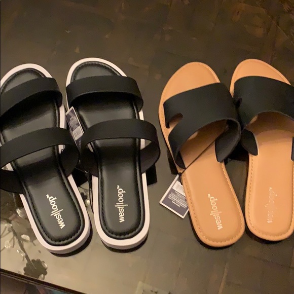 west loop Shoes - NWT 2 pairs Westloop large sandals size 9-10
